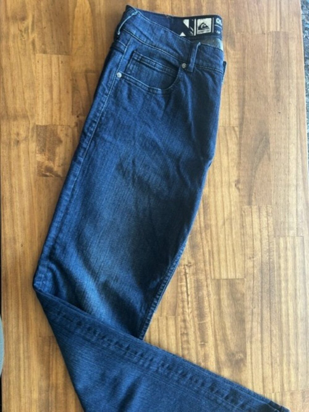 Quiksilver Slim Straight Jeans Men’s 30 Dark Wash Denim RN 114199 - Picture 5 of 5